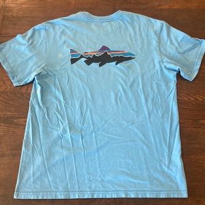 Patagonia trout logo t shirt
